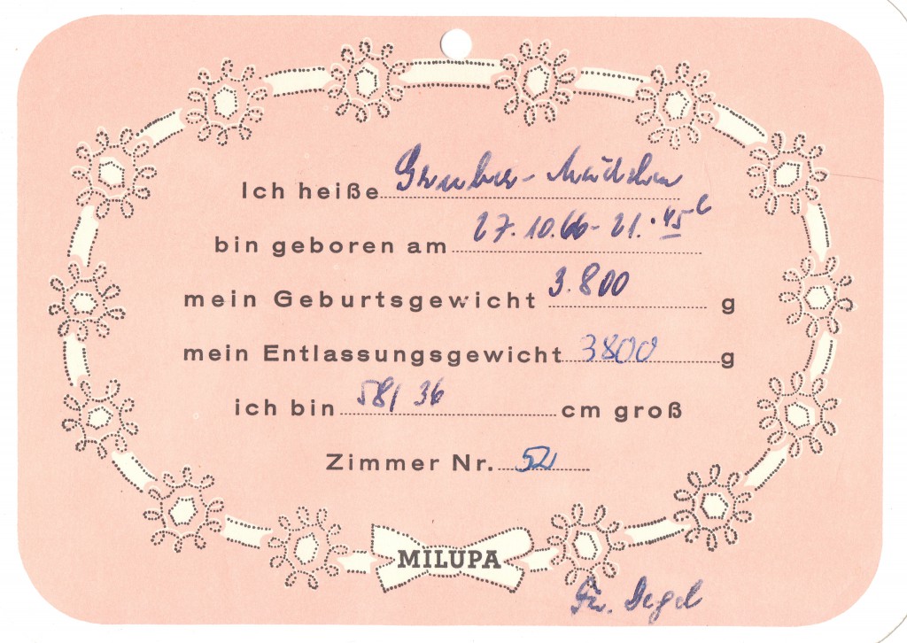 Meine Geburtskarte