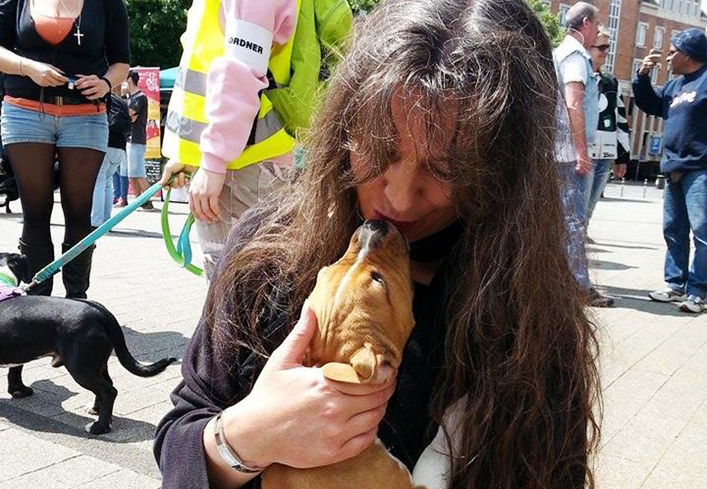  Nicole's Lieblingsbeschäftigung - Hunde knutschen, SOKA Run Karlsruhe 2014